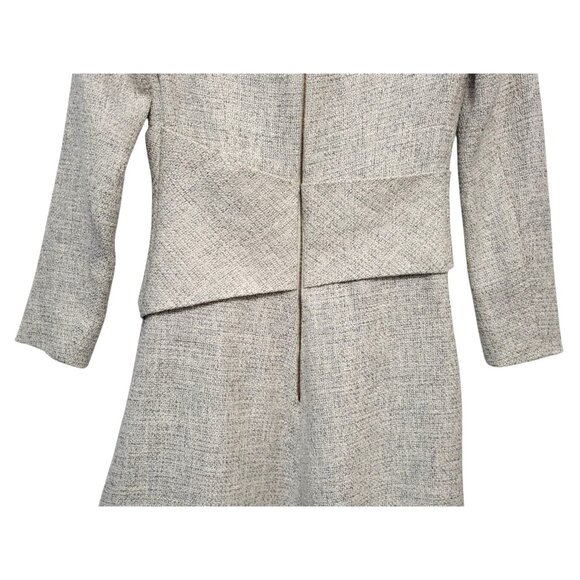 The Fold Camelot Dress White Tweed Fit & Flare - Picture 10 of 15